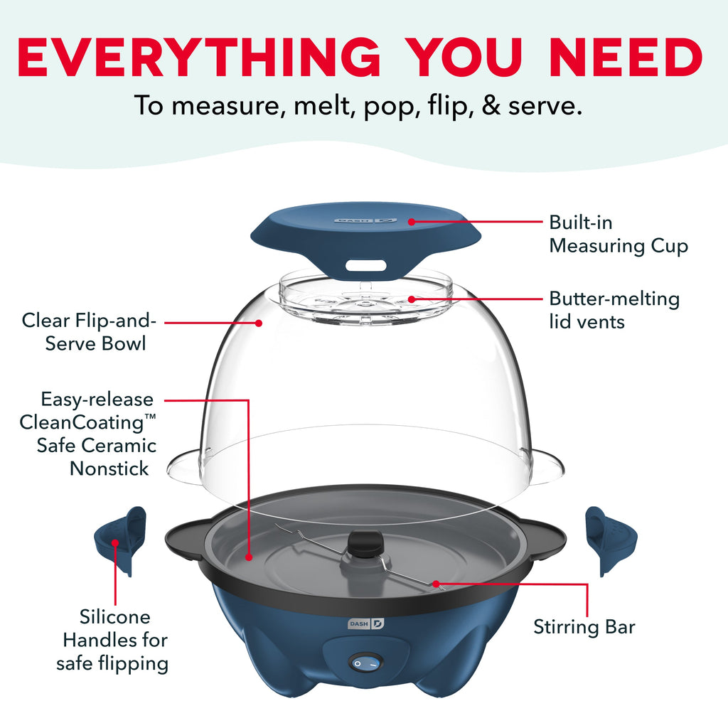 5QT SmartStore Stirring Popcorn Maker