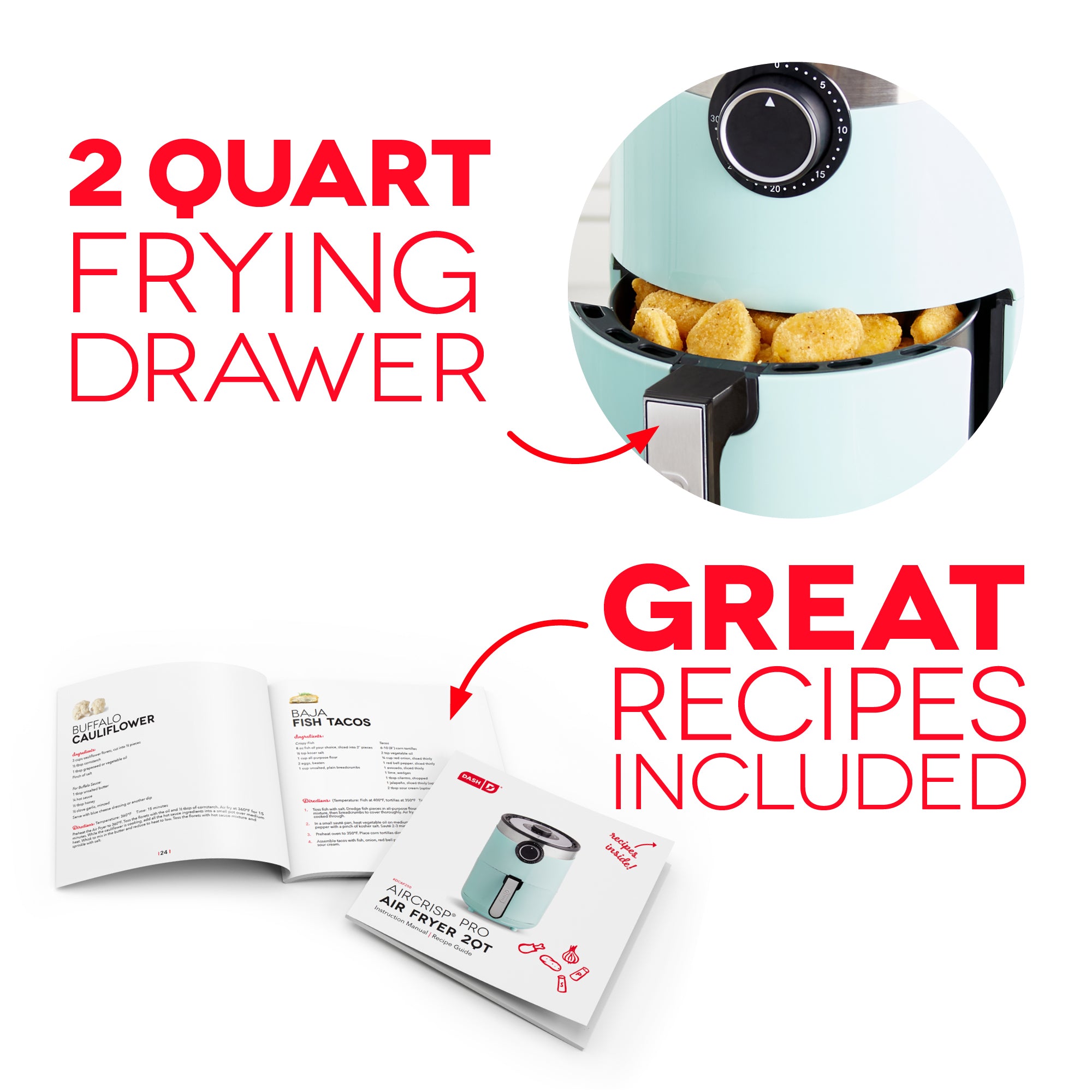 Aircrisp Pro Compact Air Fryer 2Qt.