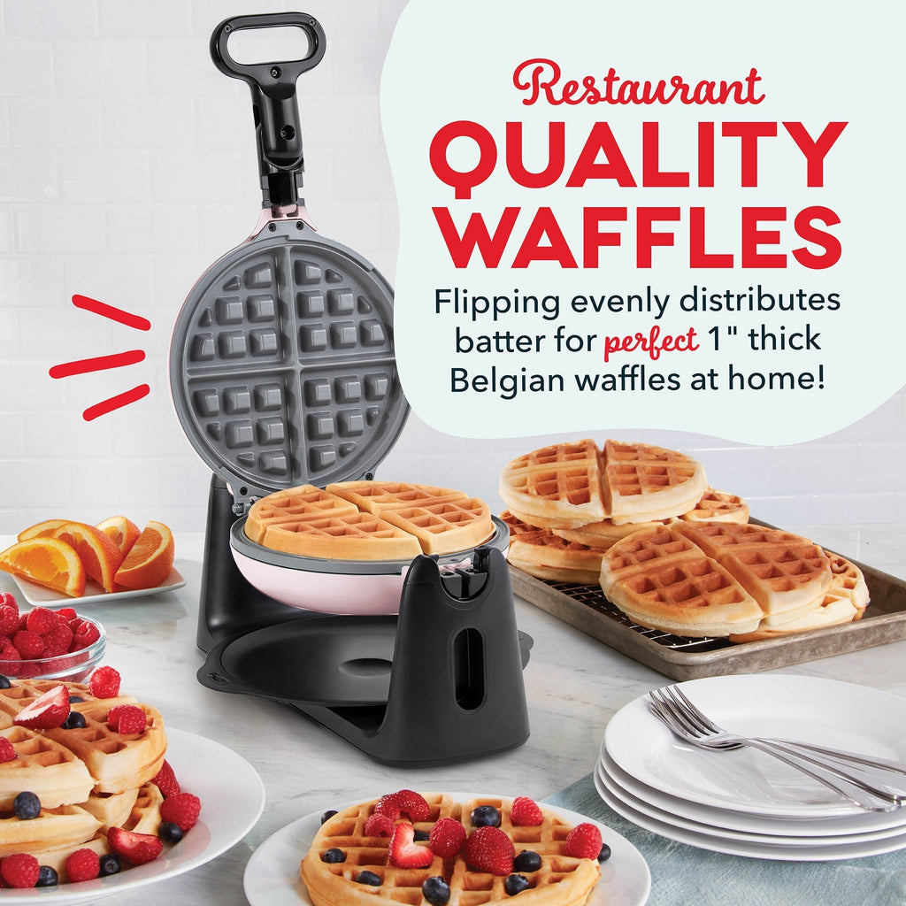 Ceramic Nonstick Flip Belgian Waffle Maker