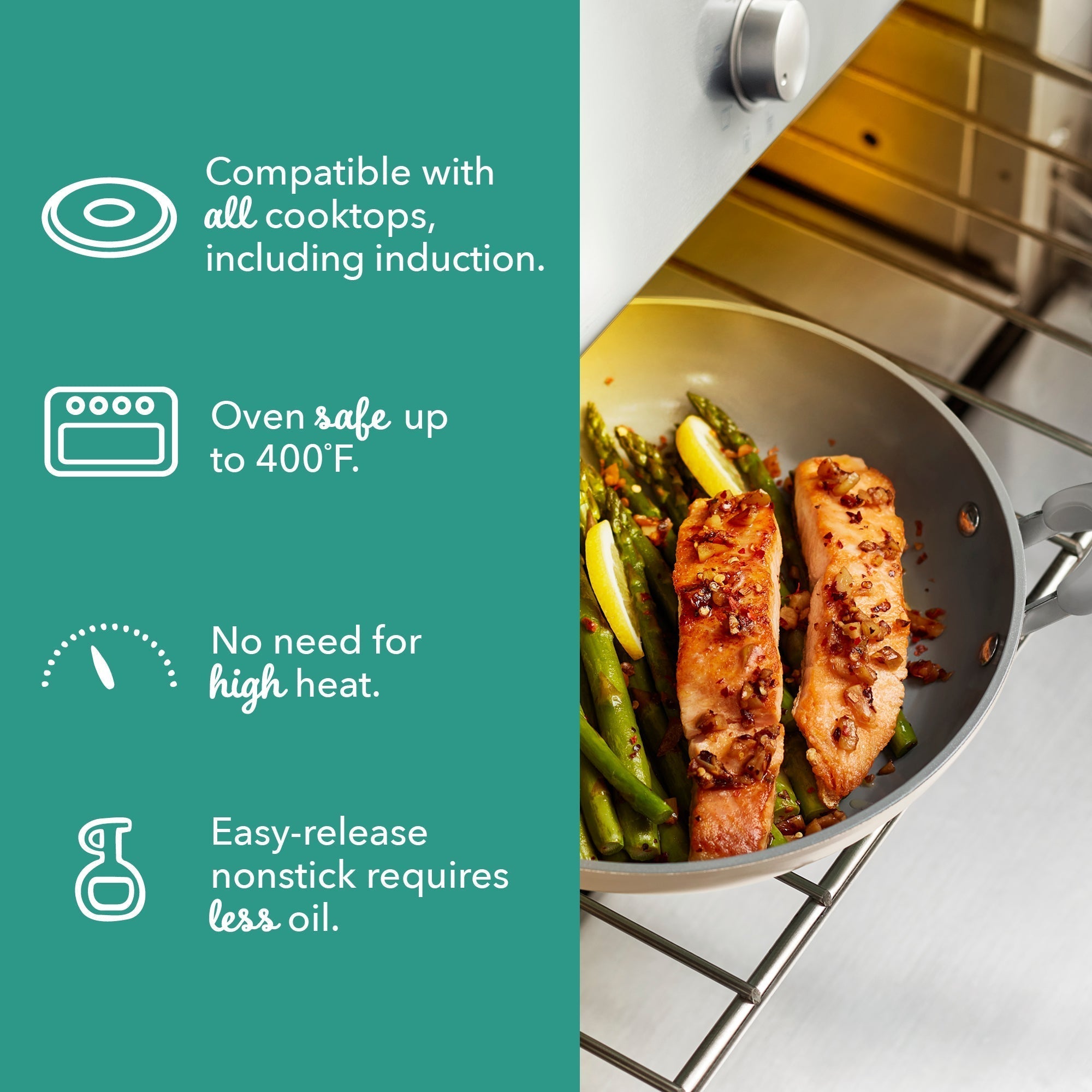 Dream Green Recycled Aluminum 9.5"/11" Fry Pan Set