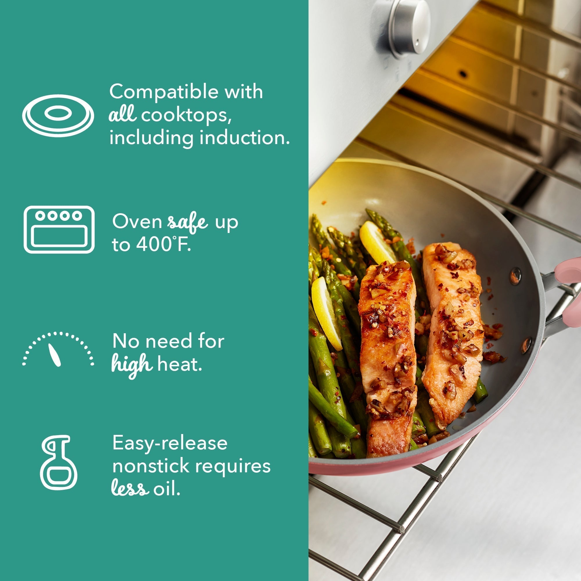 Dream Green Recycled Aluminum 9.5"/11" Fry Pan Set