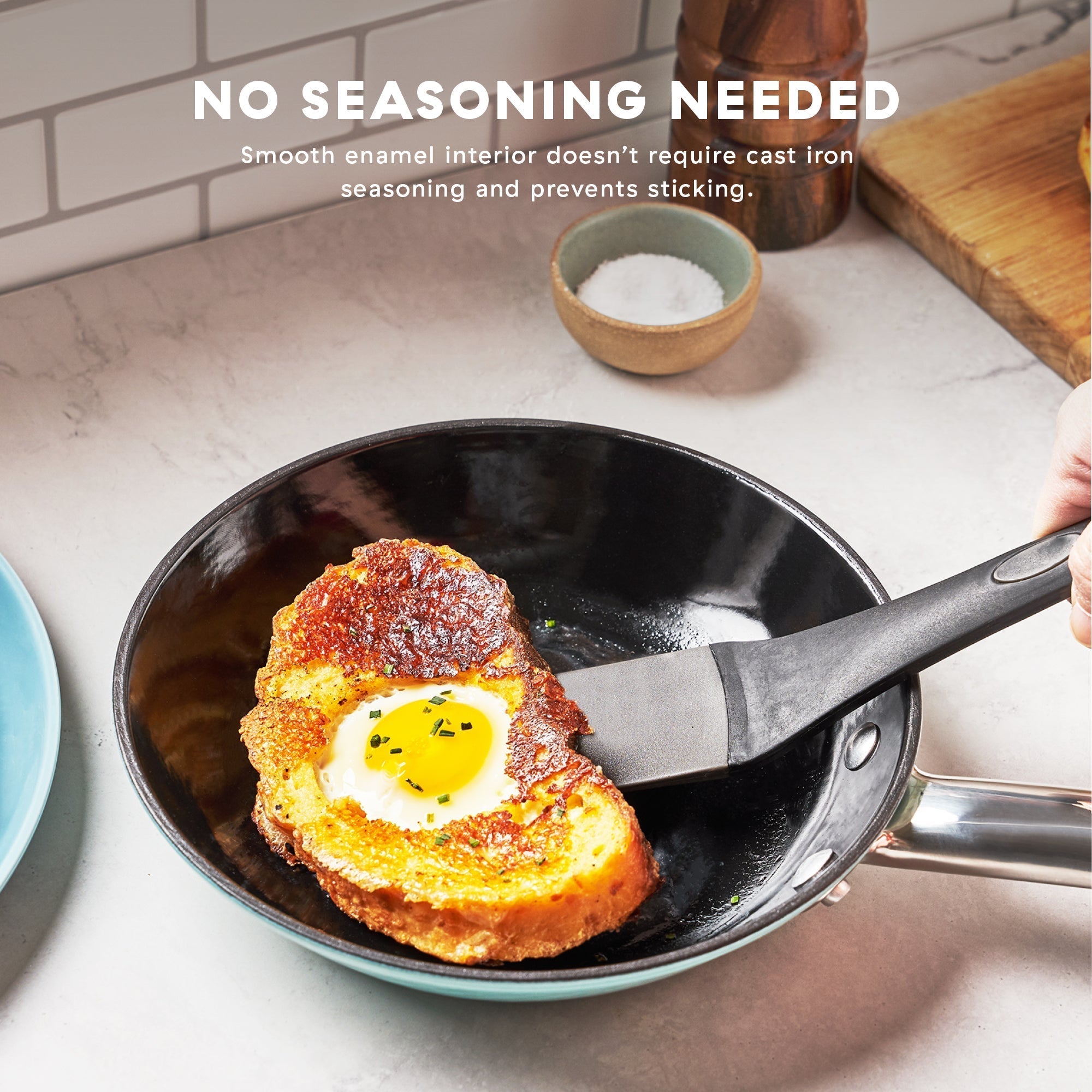 Delish by 8" Lightweight Cast Iron Skillet