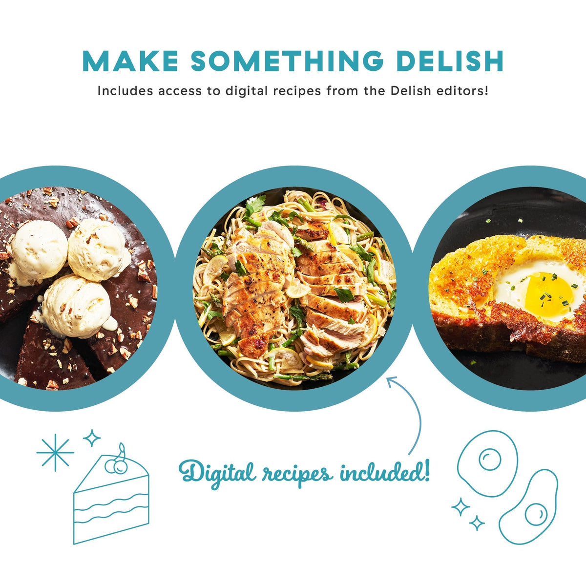 Delish by 8" Lightweight Cast Iron Skillet