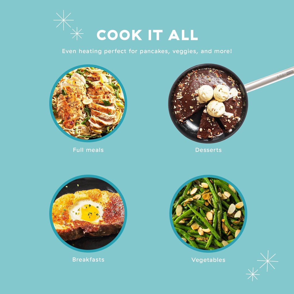 Delish by 8" Lightweight Cast Iron Skillet