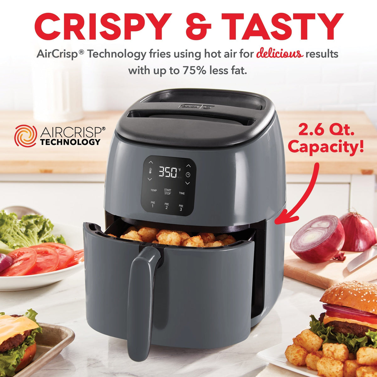 Digital Tasti-Crisp Air Fryer 2.6QT