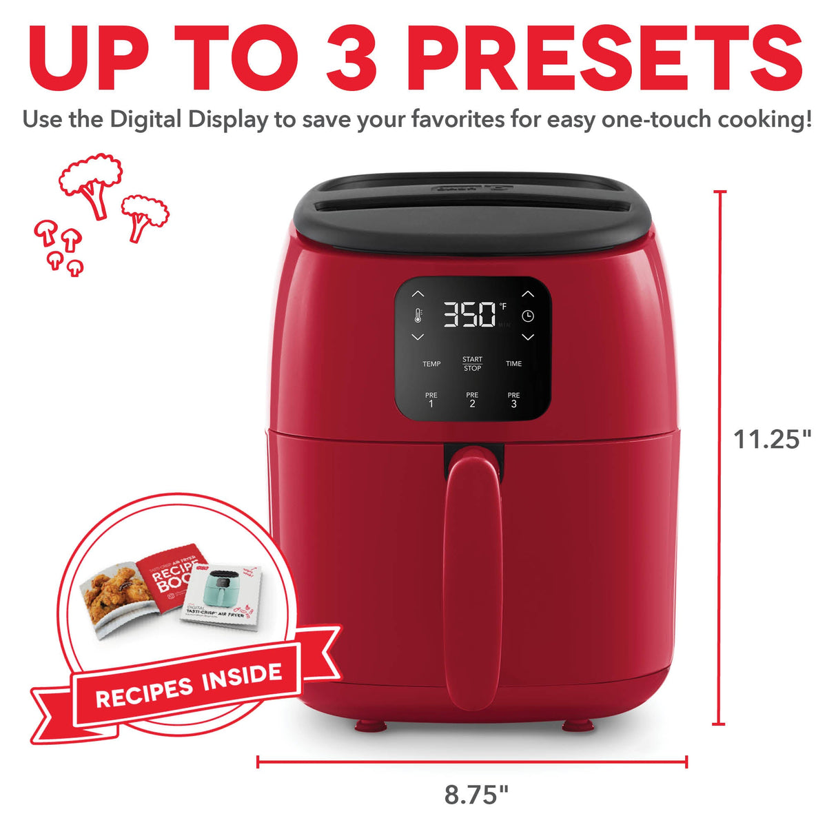 Digital Tasti-Crisp Air Fryer 2.6QT