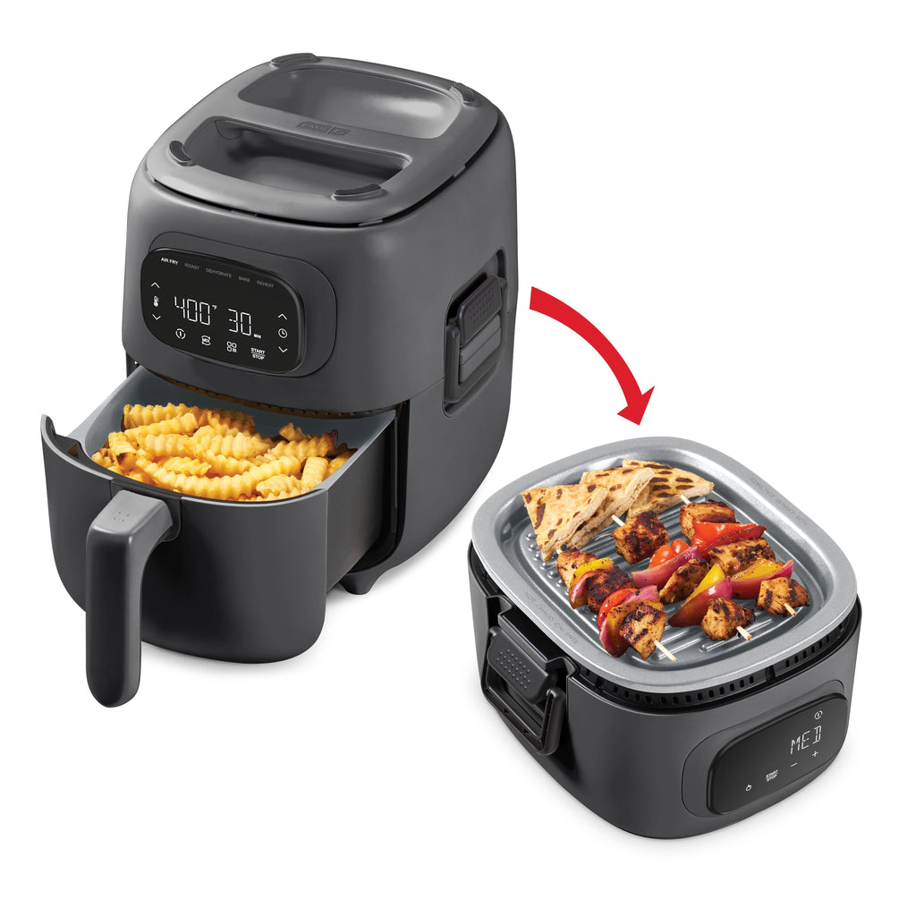 Flip & Fry Digital 2-in-1 Grill + Air Fryer