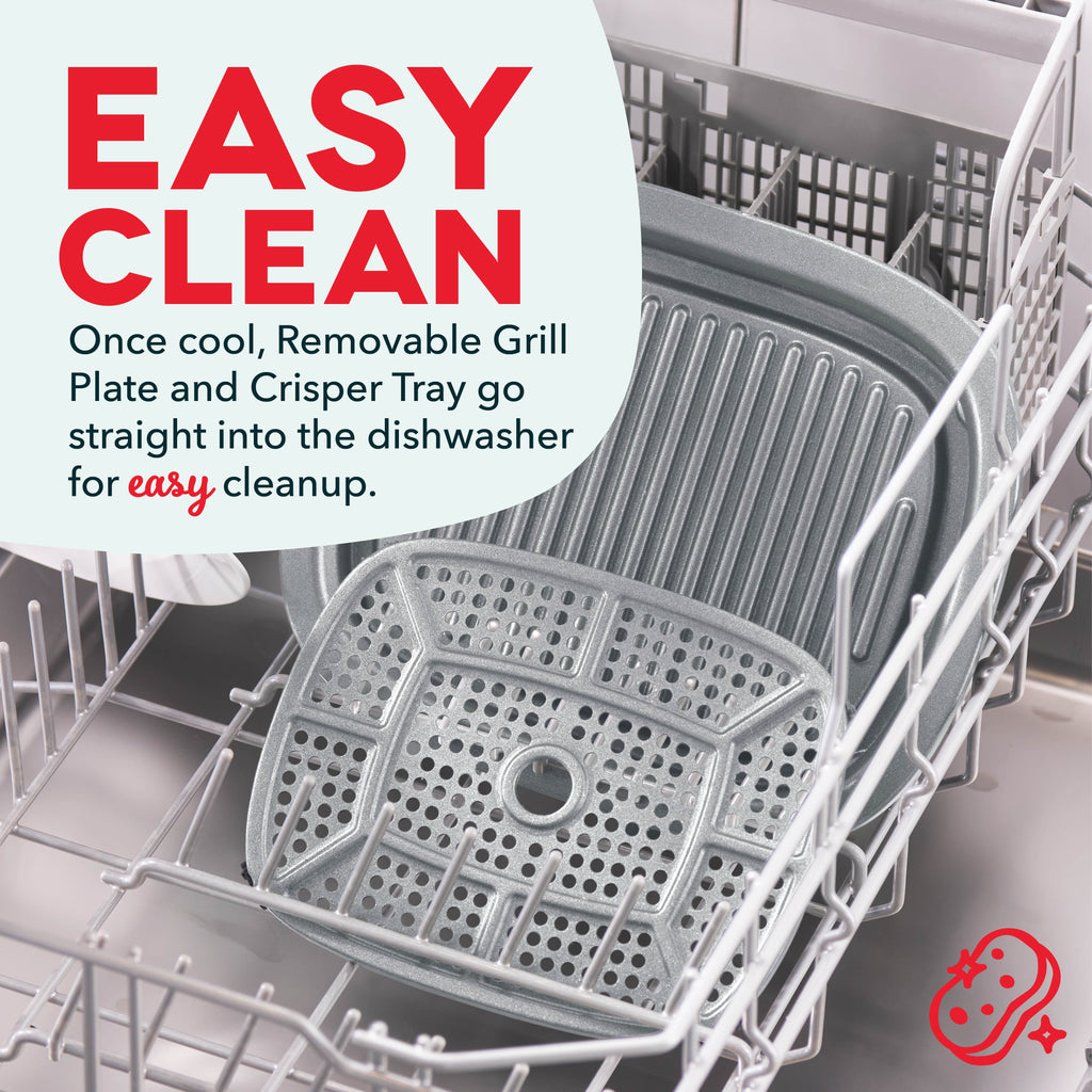 Flip & Fry Digital 2-in-1 Grill + Air Fryer