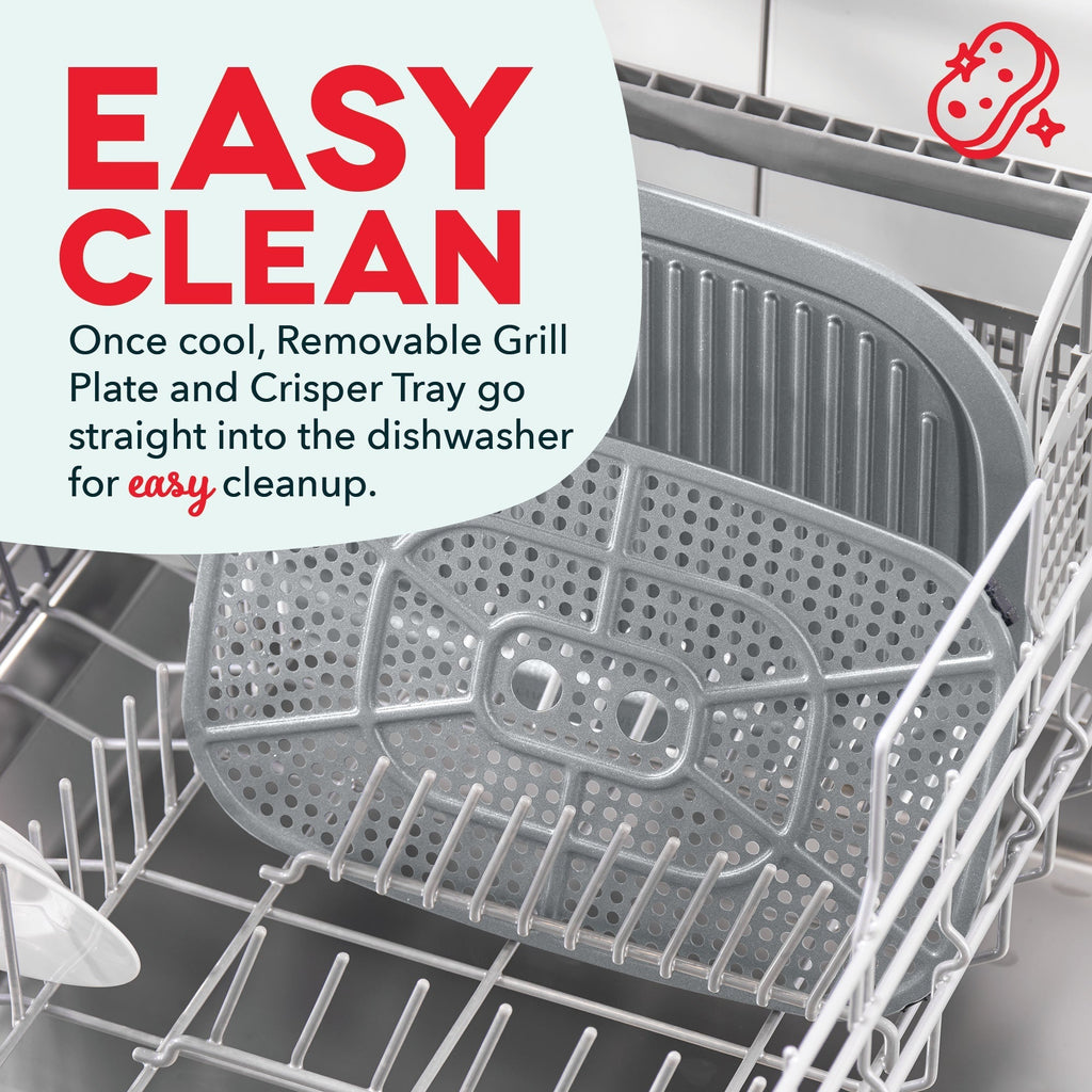 Flip & Fry Digital 2-in-1 Grill + Air Fryer