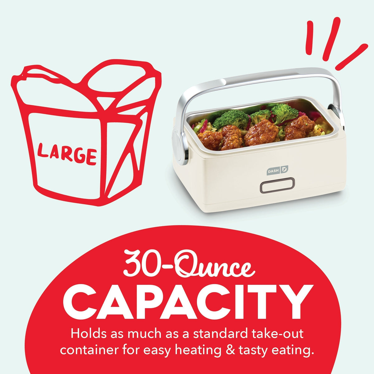 Hot2Go Electric Lunchbox (30 Ounce + Utensils)