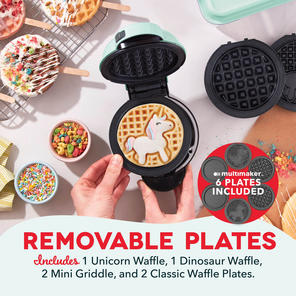 MultiMaker Mini System with Removable Plates: Waffle & Griddle