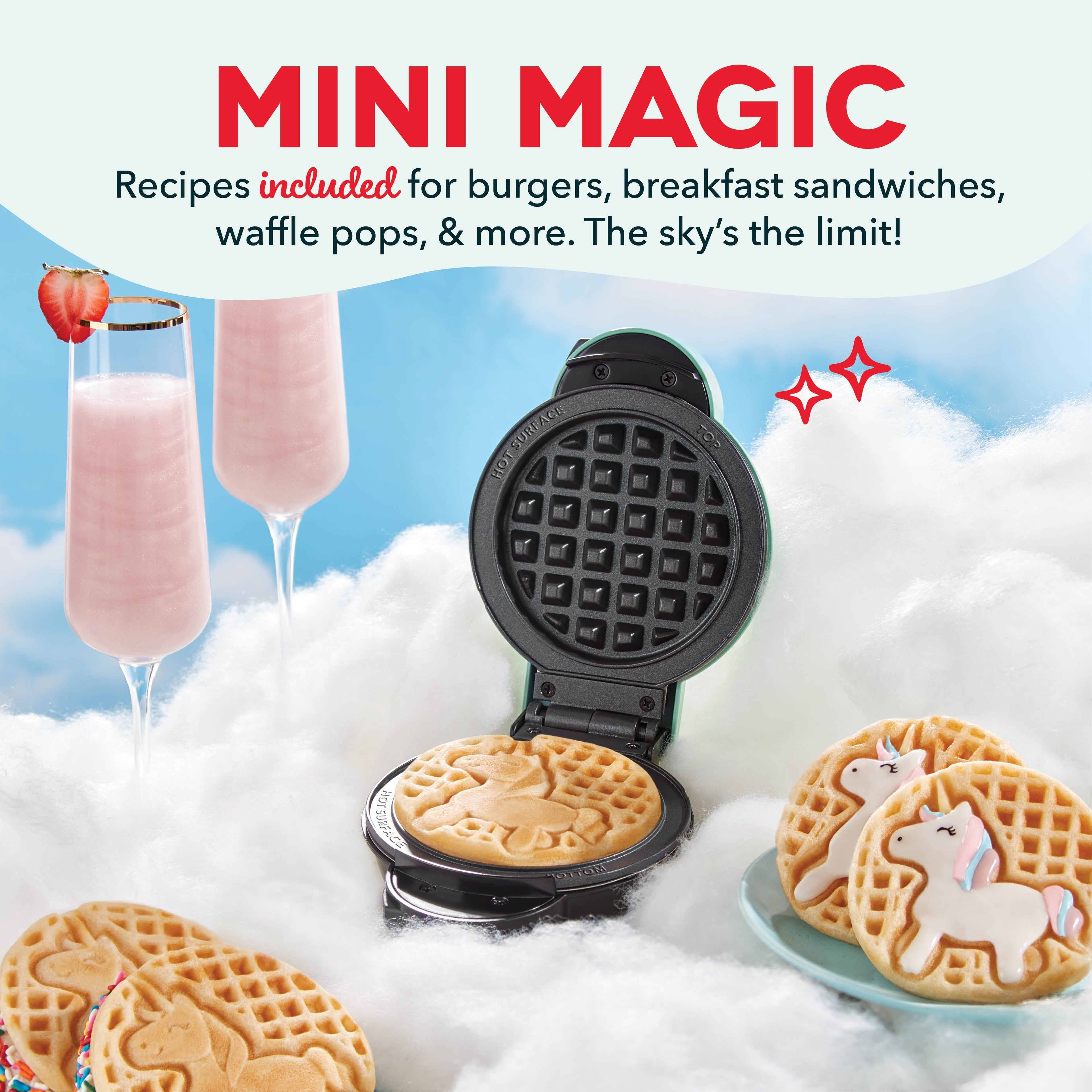 MultiMaker Mini System with Removable Plates: Waffle & Griddle