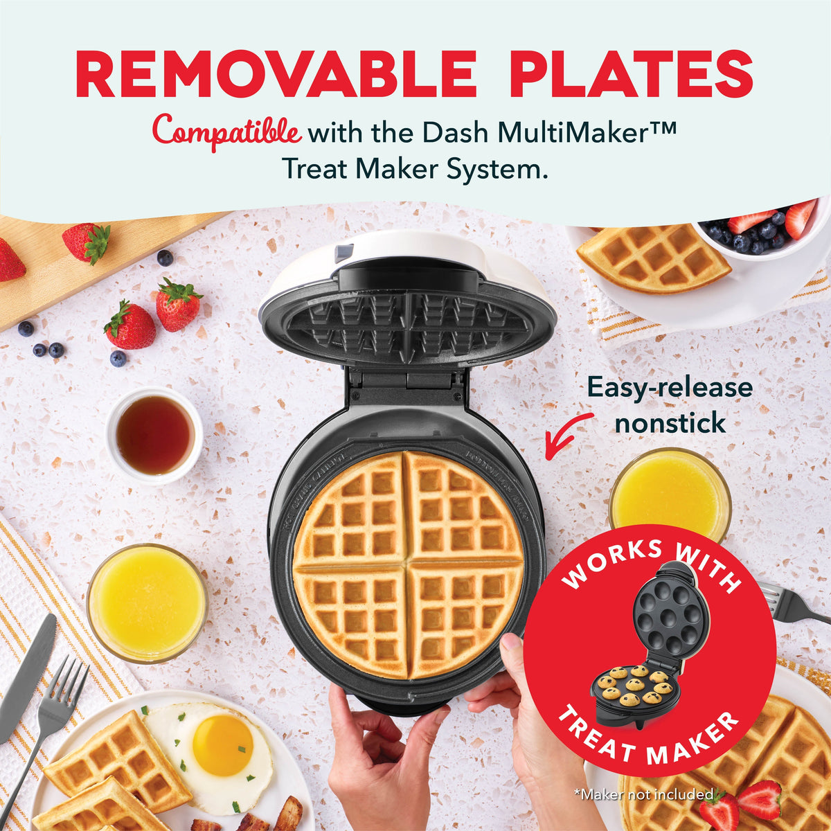 MultiMaker Treat Maker 2pc Plate Pack Waffle
