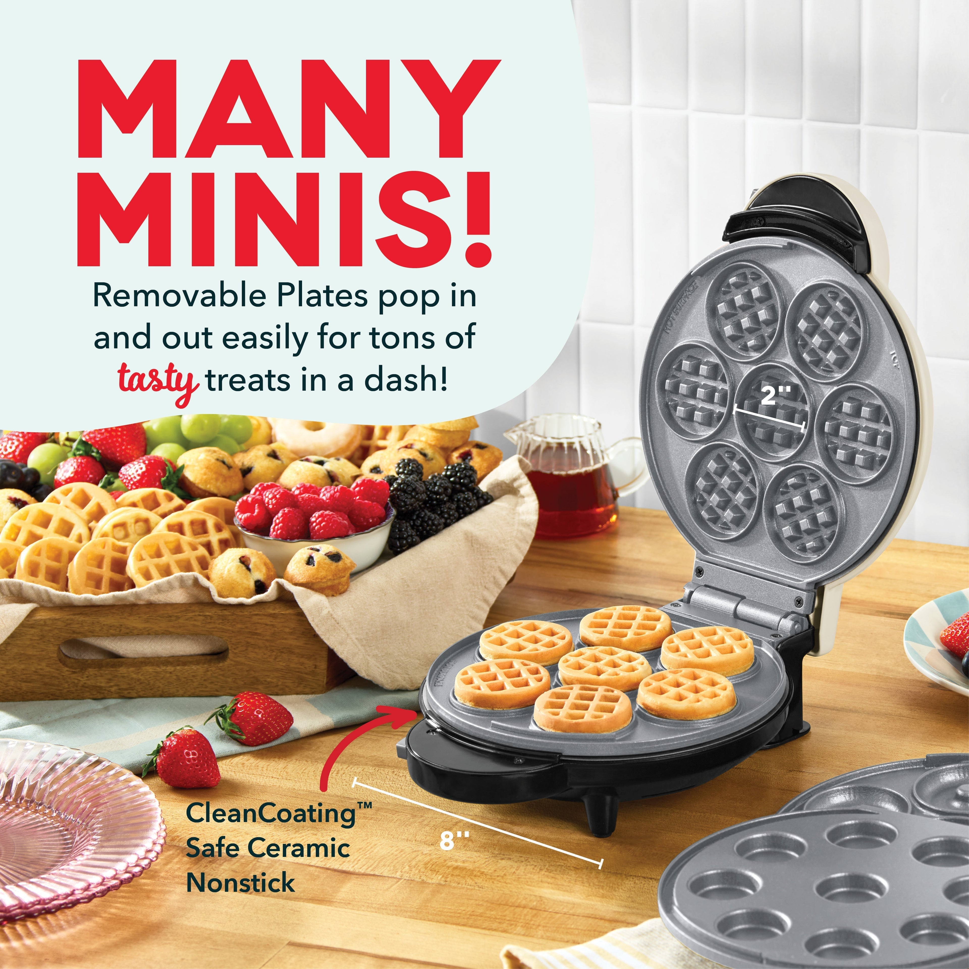 MultiMaker Treat Maker System: Waffle Bite, Mini Donut, Mini Cupcake