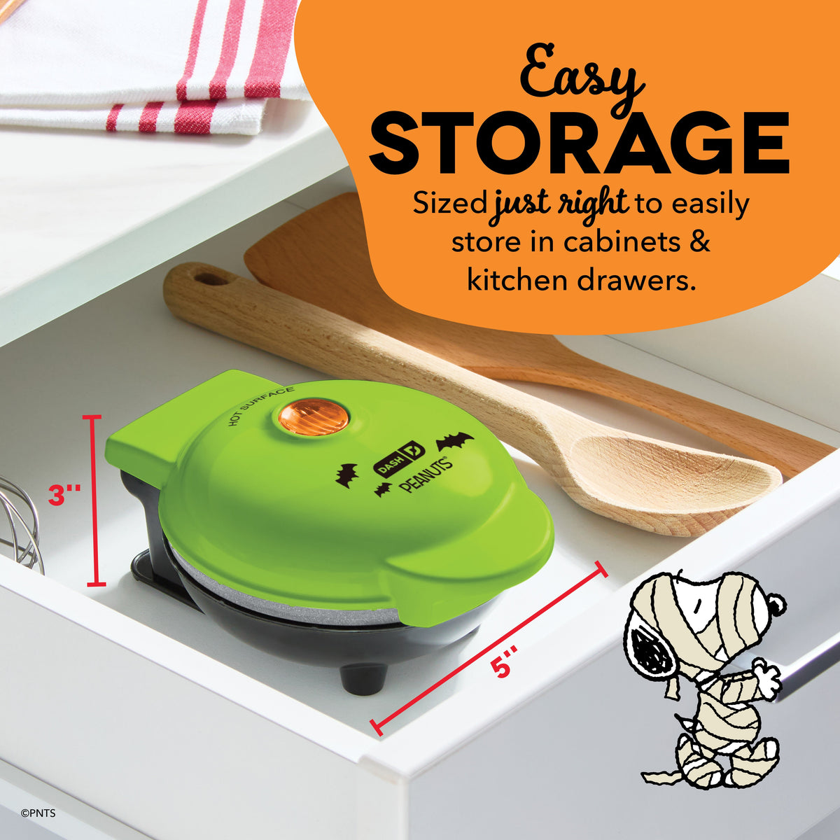 Snoopy Vampire Mini Waffle Maker