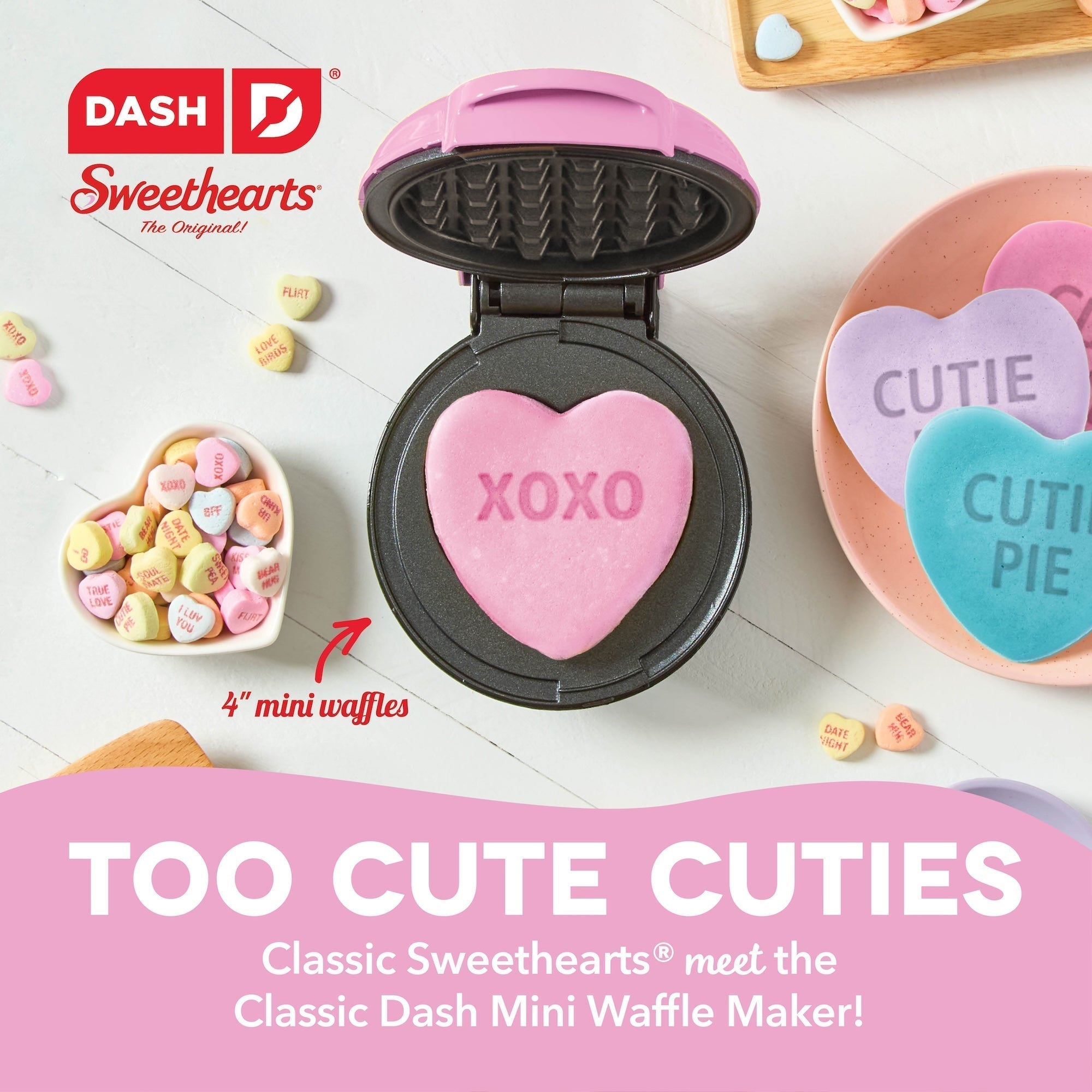 x Sweethearts Mini Waffle Maker